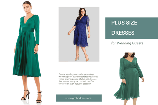 Plus Size Dresses for Wedding Guests - Part I