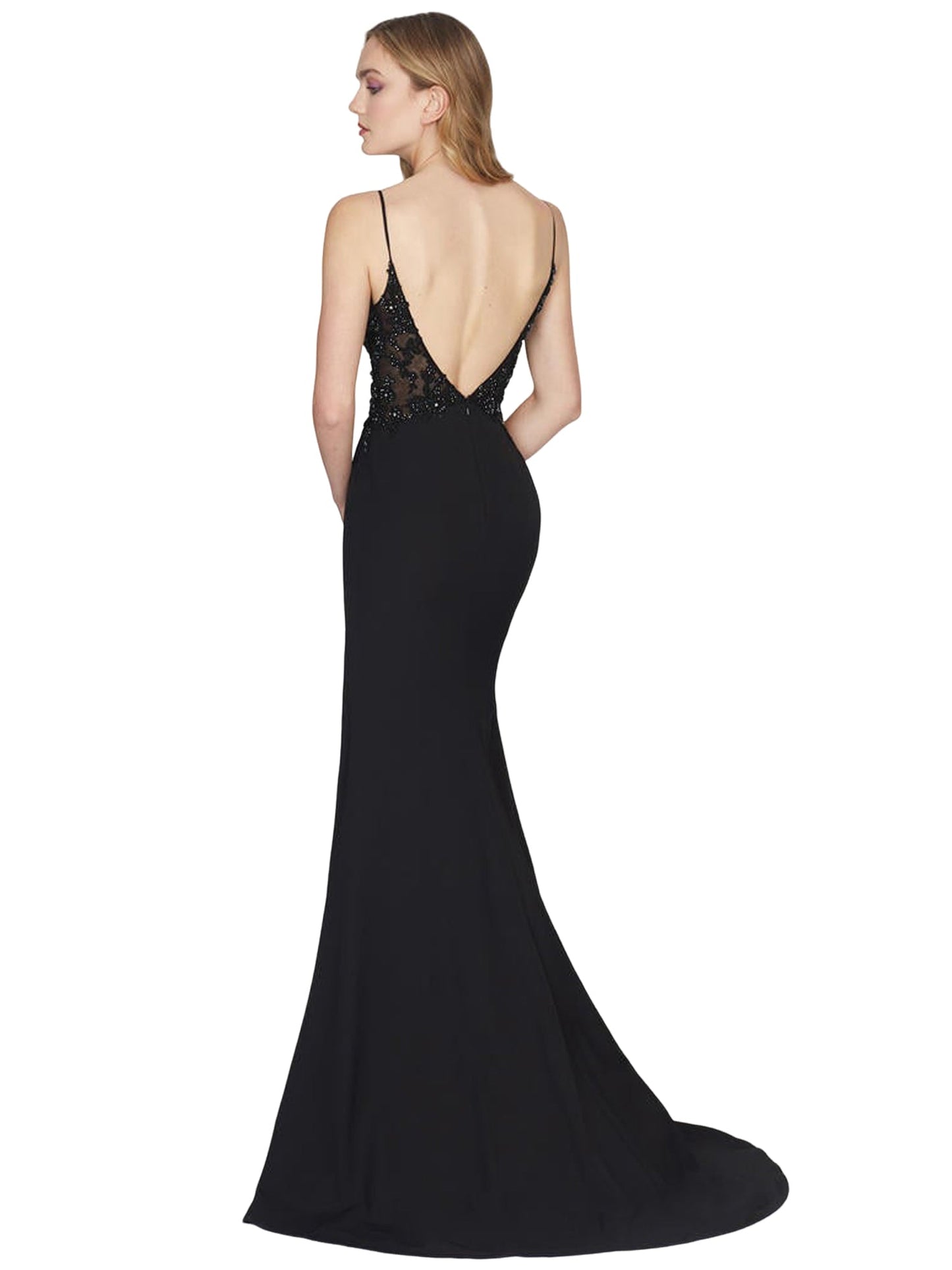 Sequin Mermaid Spaghetti Straps Sleeveless Dress-GD102176