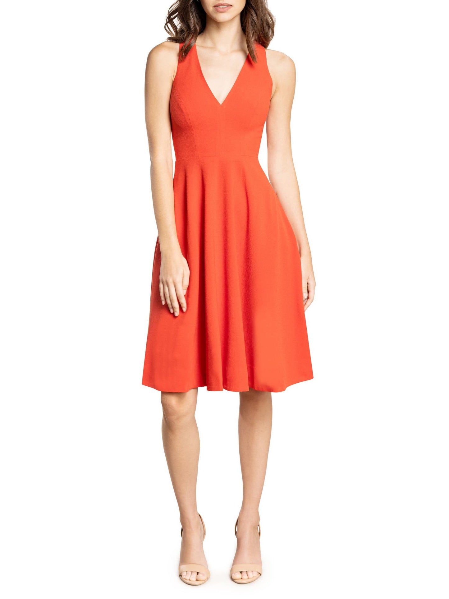 Ruched Surplice V-Neck Sleeveless