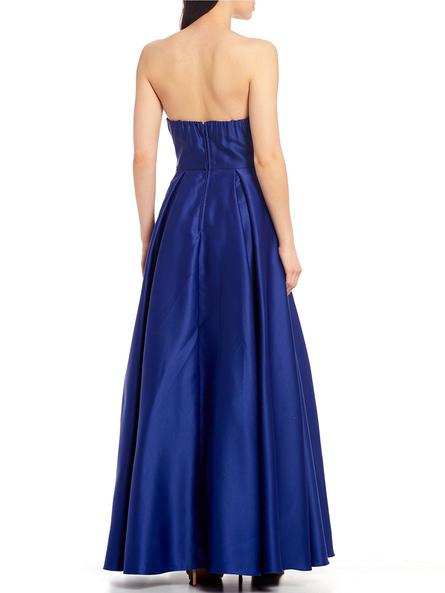 Satin One Shoulder Sleeveless Dress