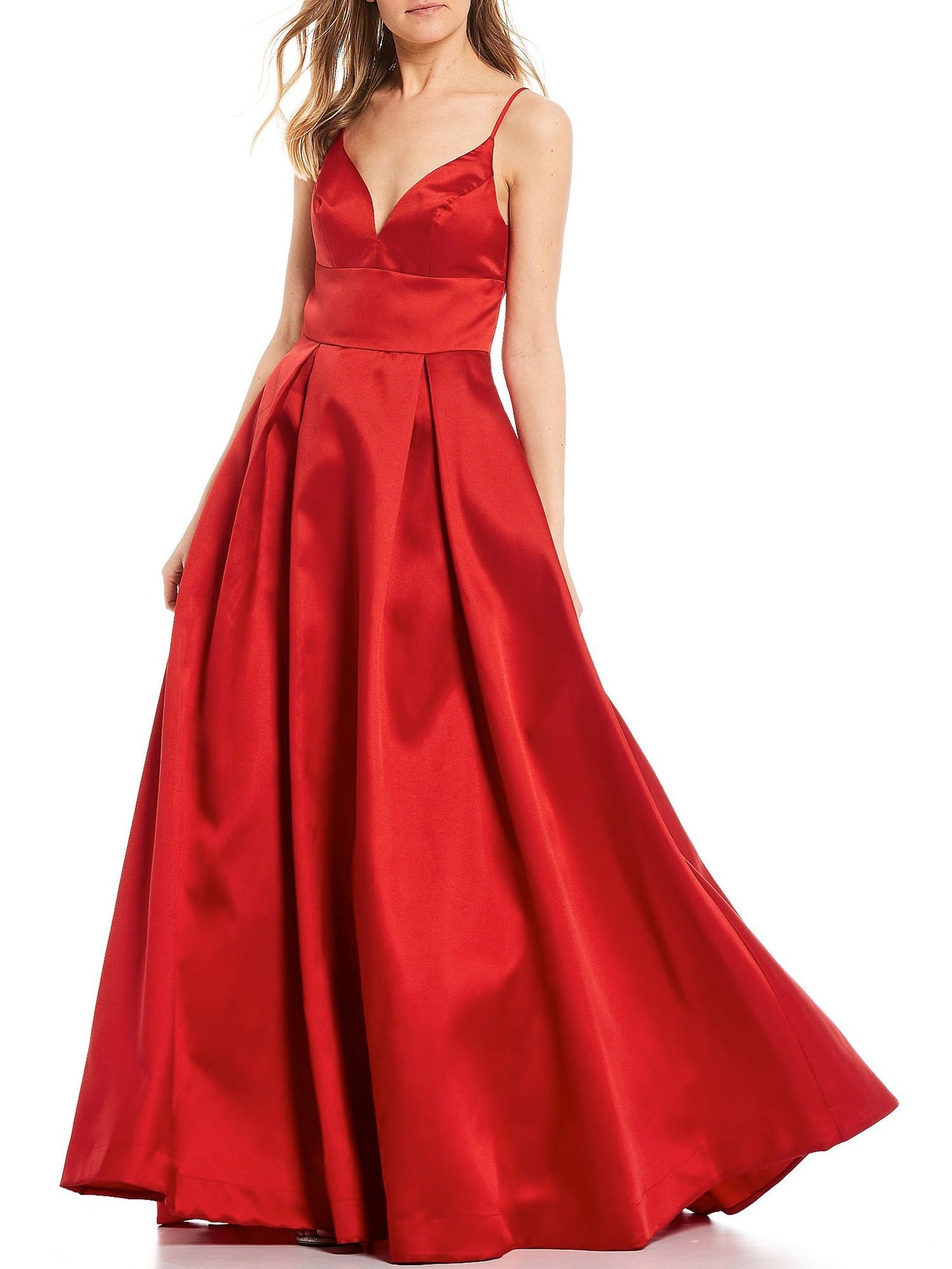 Satin One Shoulder Sleeveless Dress