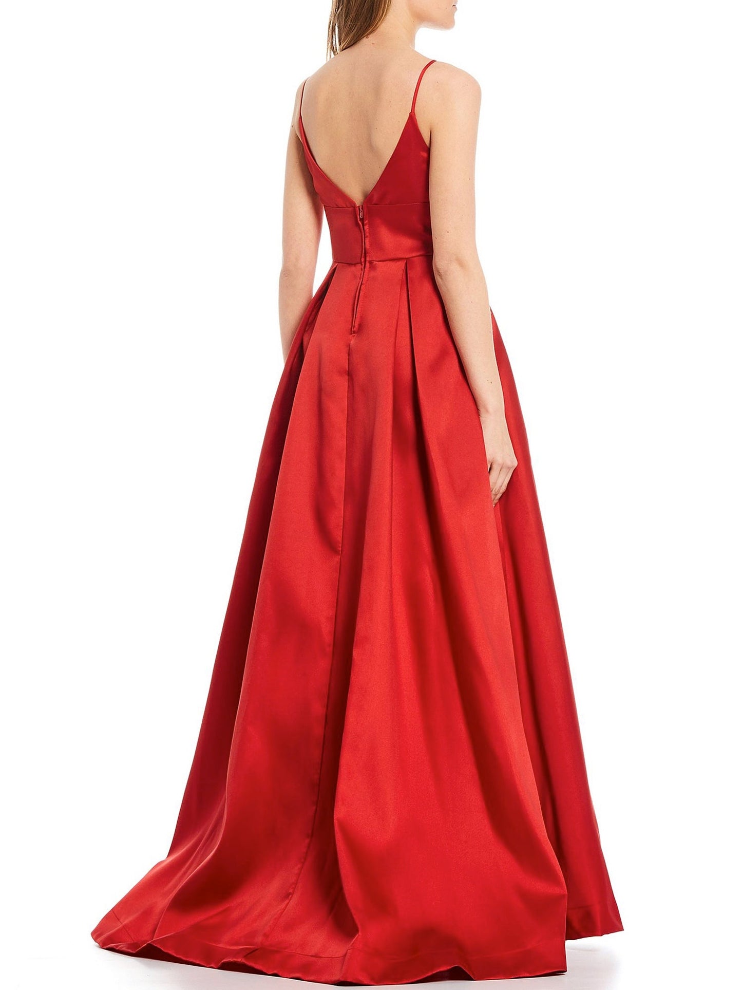 Satin One Shoulder Sleeveless Dress