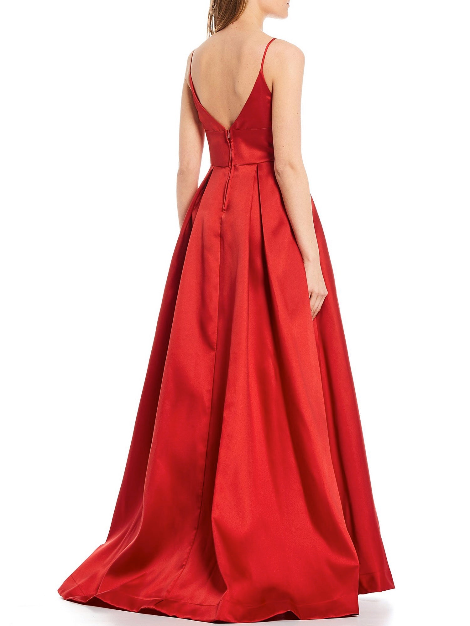 Satin One Shoulder Sleeveless Dress