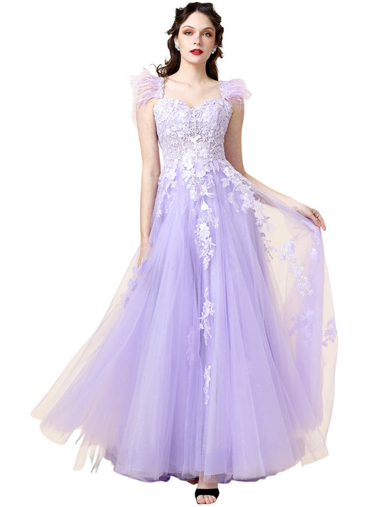 Lace Empire Sweetheart Sleeveless-Prom Dress-GD101537