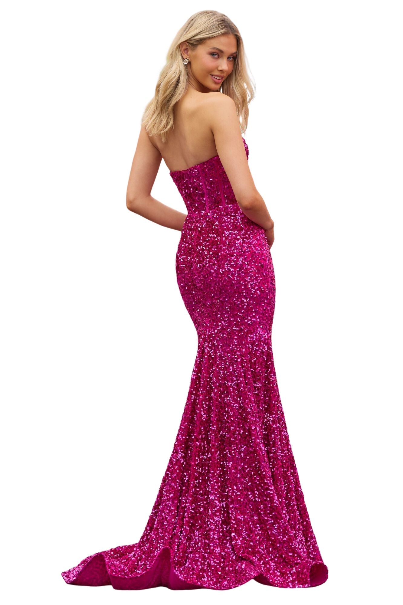 Sequin One Shoulder Sleeveless Dress