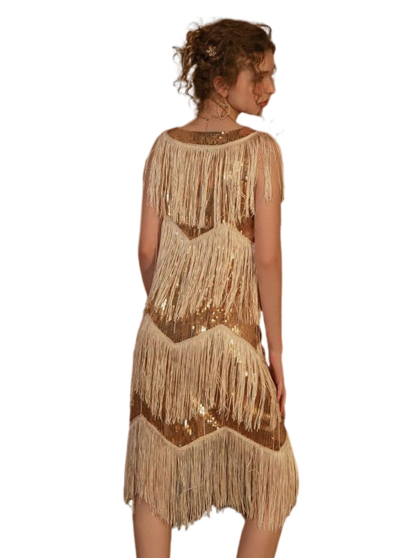Sequin Column Scoop Neck Sleeveless-Dress-GD101806