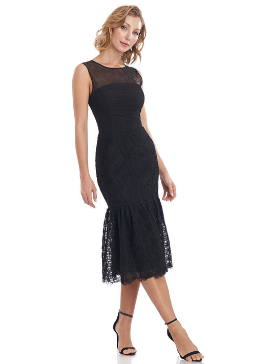 Lace Column Scoop Neck Sleeveless-Dress-GD101941